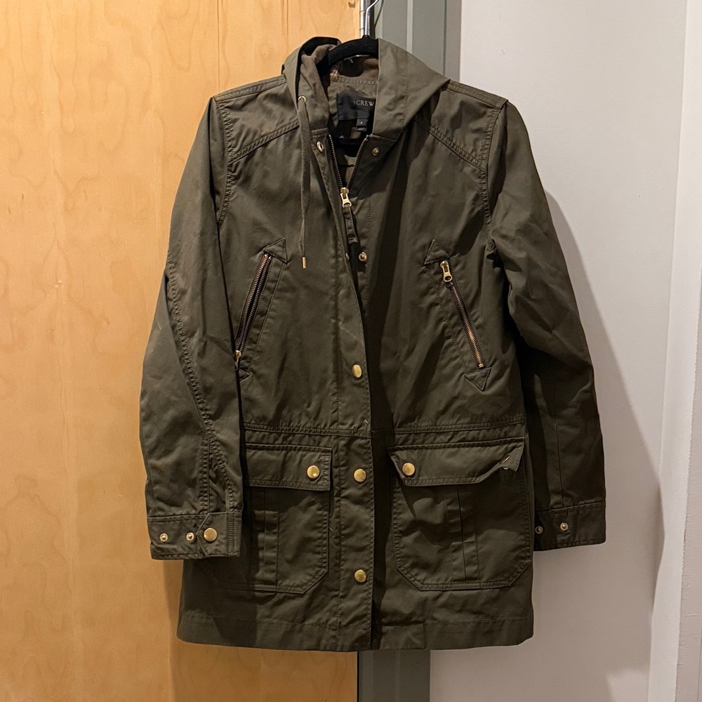 J. Crew Dark Olive Utility Jacket
